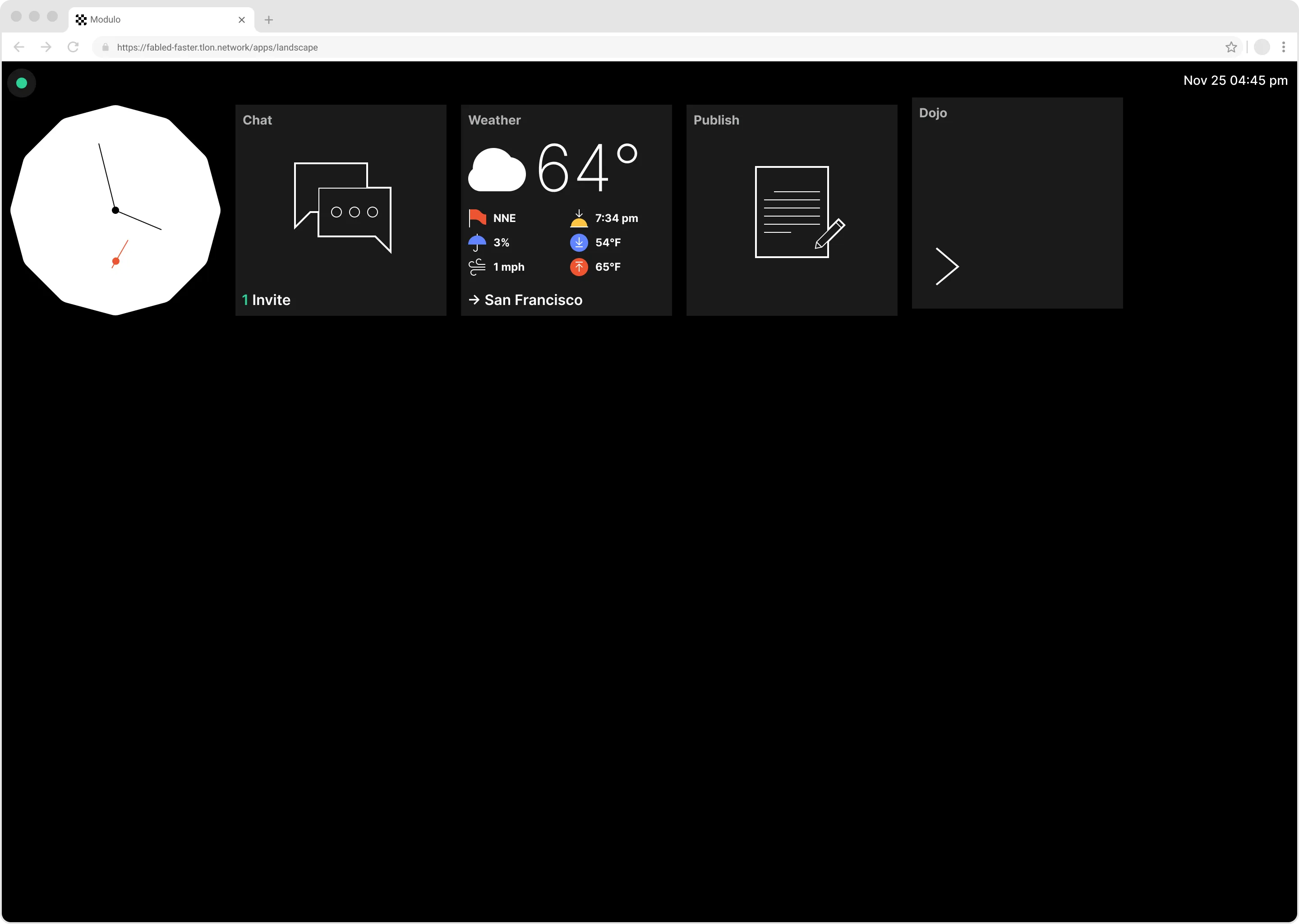A screenshot of &#x27;Modulo&#x27;
